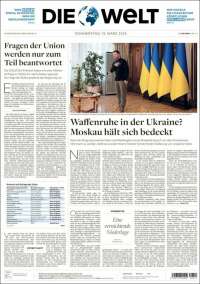 Portada de Die Welt (Alemania)