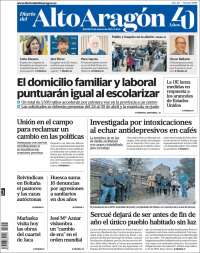 Portada de Diario del AltoAragón (España)