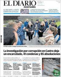 Portada de El Diario Montañés (España)