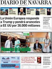 Portada de Diario de Navarra (España)