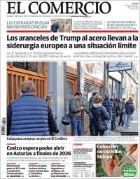 Portada de El Comercio - Gijón (España)