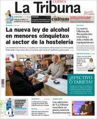 Portada de La Tribuna de Cuenca (España)