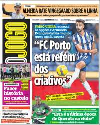 Portada de O Jogo (Portugal)