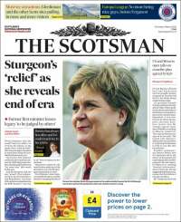 Portada de The Scotsman (Reino Unido)