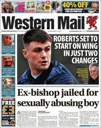 Portada de Western Mail (Reino Unido)