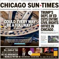 Portada de Chicago Sun-Times (USA)