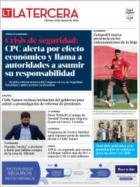 Portada de La Tercera (Chile)