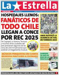 Portada de La Estrella de Concepción (Chile)