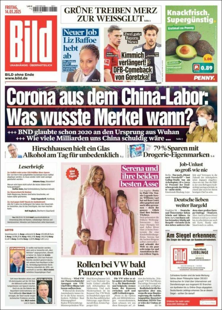 Portada de Bild (Alemania)