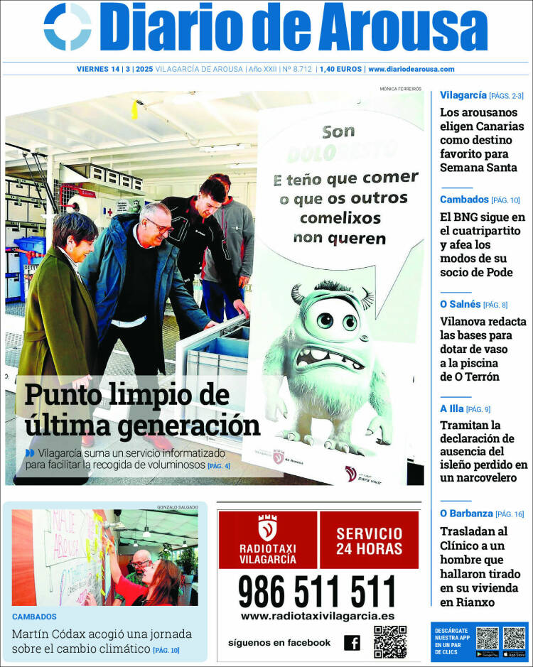 Portada de Diario de Arousa (España)