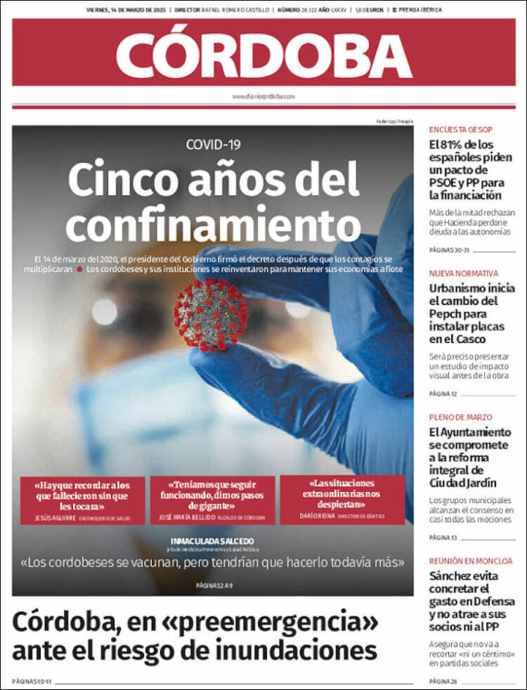 Portada de Diario de Córdoba (España)