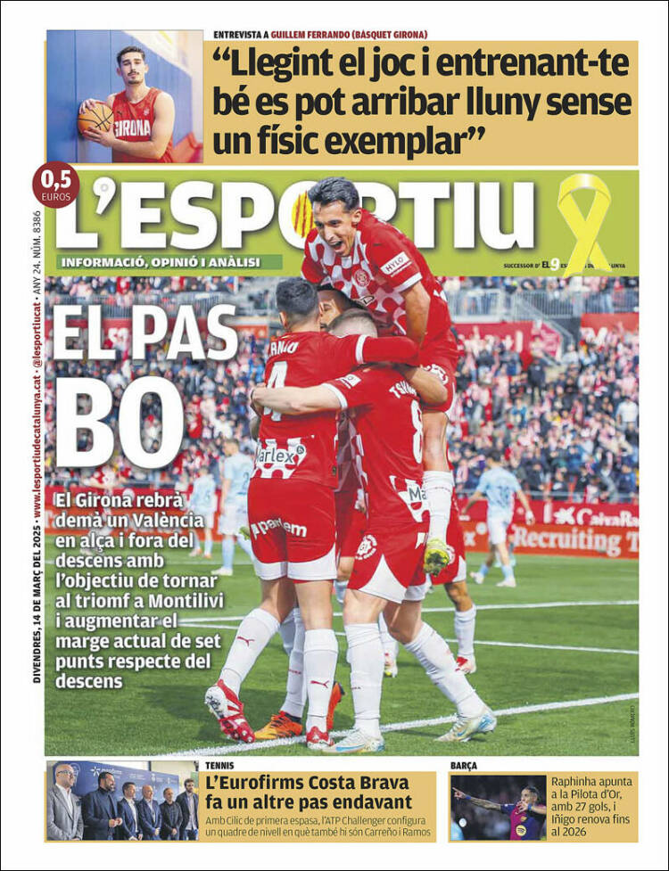 Portada de L'Esportiu : Girona (España)