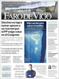 Portada de Faro de Vigo (España)