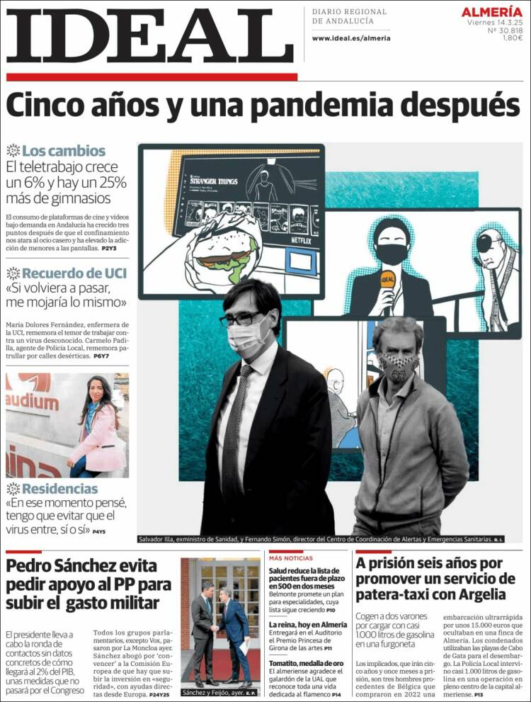 Portada de Ideal Almeria (España)