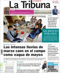 Portada de La Tribuna de Cuenca (España)