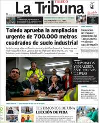 Portada de La Tribuna de Toledo (España)