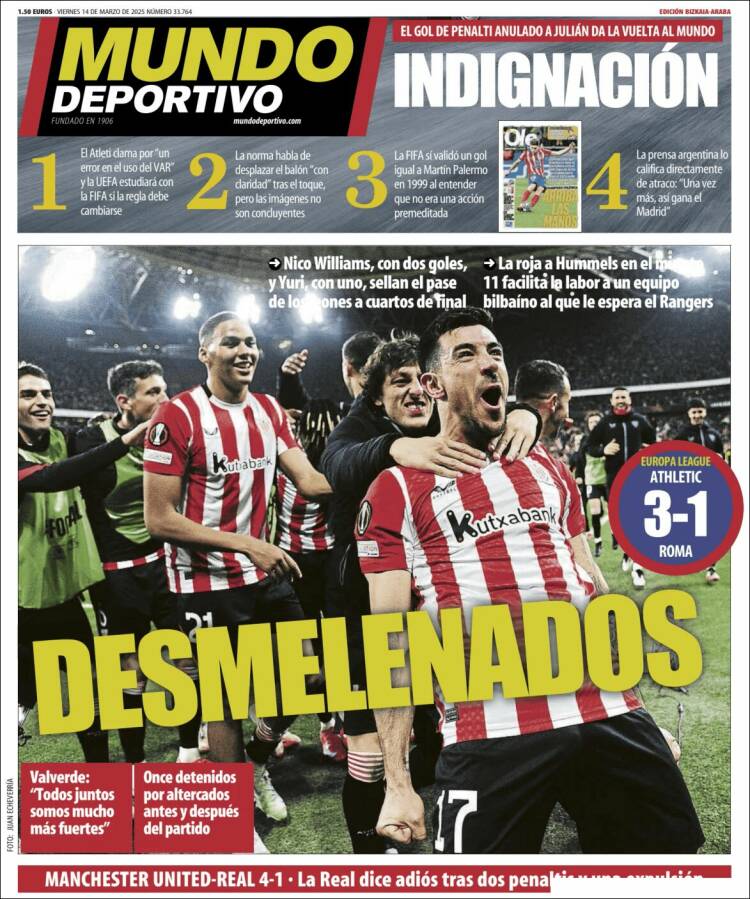 Portada de Mundo Deportivo Bizkaia (España)