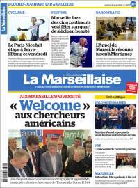 Portada de La Marseillaise (Francia)