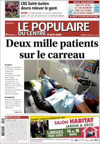 Portada de Le Populaire du Centre (Francia)