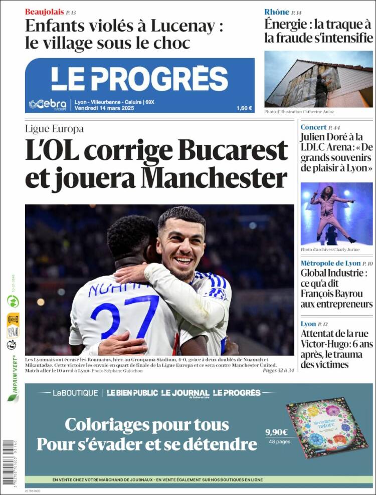 Portada de Progres de Fecamp (Francia)