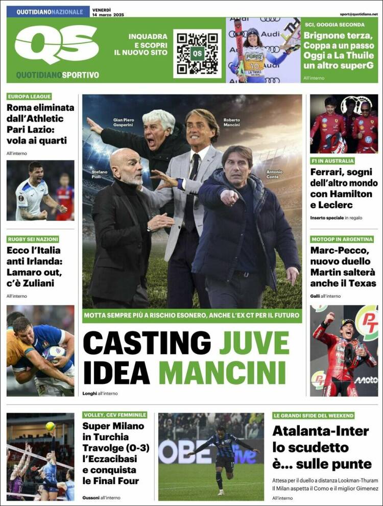 Portada de Quotidiano Sportivo (Italia)