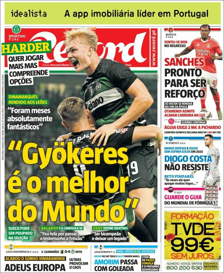 Portada de Record (Portugal)