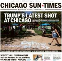 Portada de Chicago Sun-Times (USA)