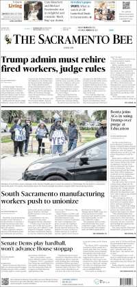 Portada de The Sacramento Bee (USA)