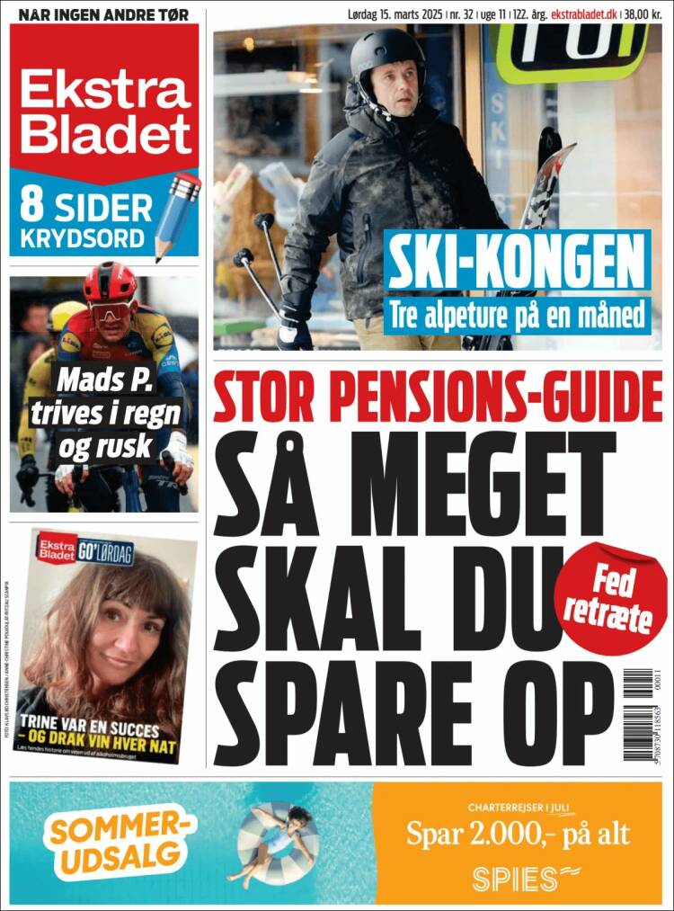Portada de Ekstra Bladet (Dinamarca)