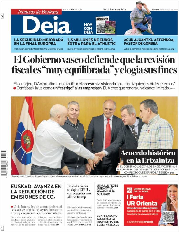 Portada de Deia (España)