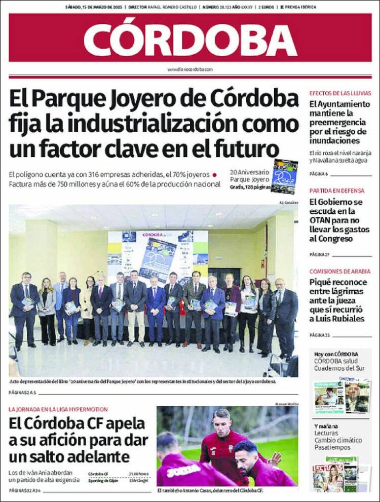 Portada de Diario de Córdoba (España)