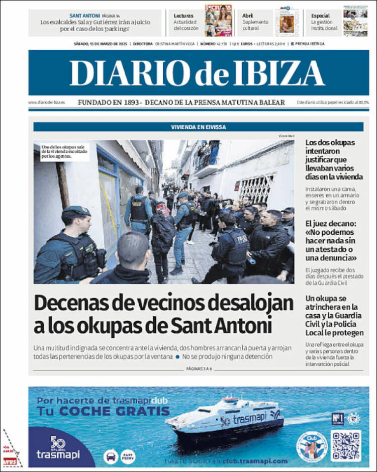 Portada de Diario de Ibiza (España)