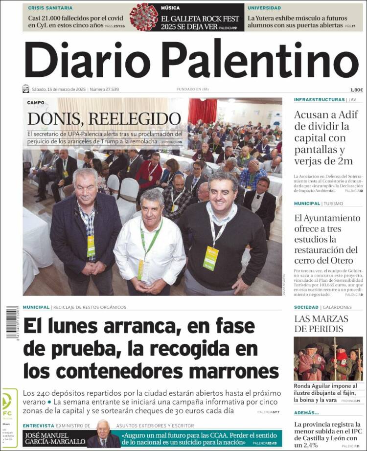 Portada de Diario Palentino (España)