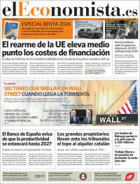 Portada de El Economista (Spain)