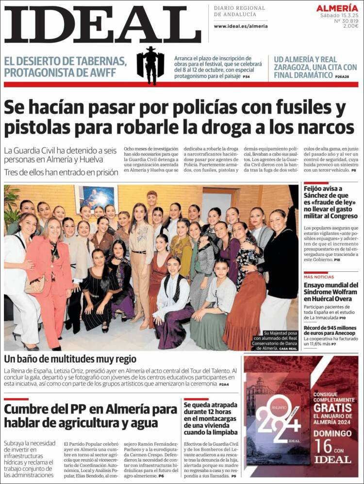 Portada de Ideal Almeria (España)