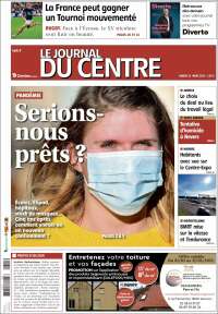 Portada de Le Journal du Centre (Francia)