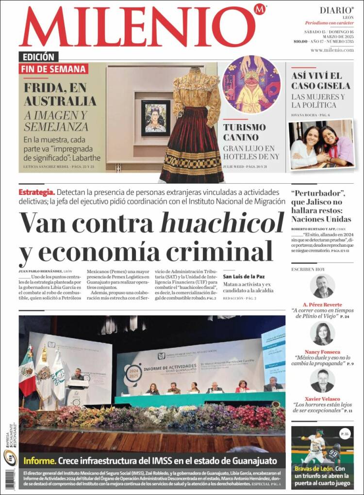 Portada de Milenio de León (México)