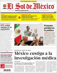 Portada de El Sol de México (México)