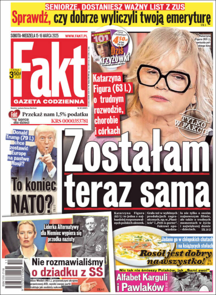 Portada de Fakt (Polonia)