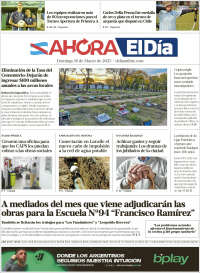 Portada de El Día de Gualeguaychú (Argentina)