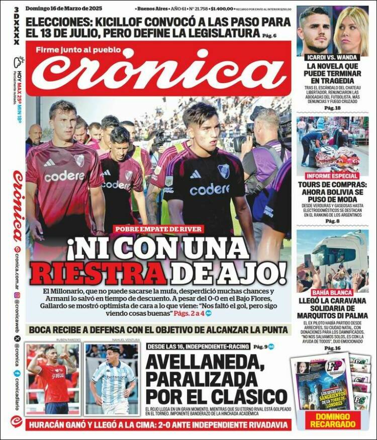 Portada de La Voz del Chaco (Argentina)