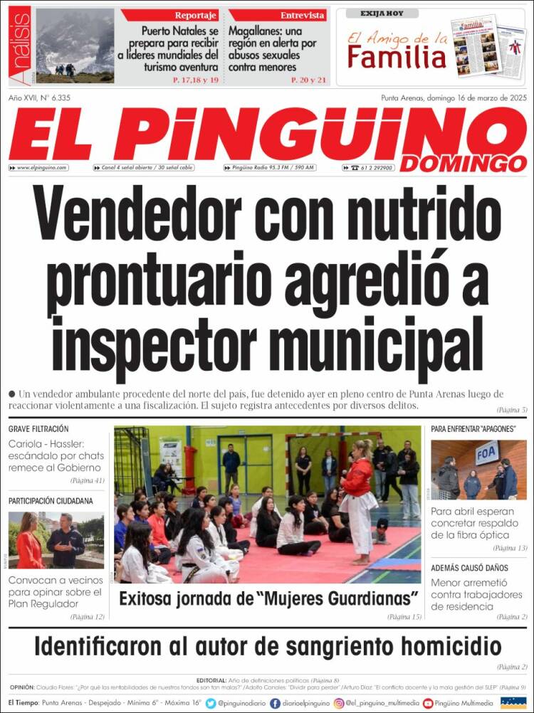 Portada de El Pingüino (Chile)