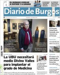 Portada de Diario de Burgos (España)