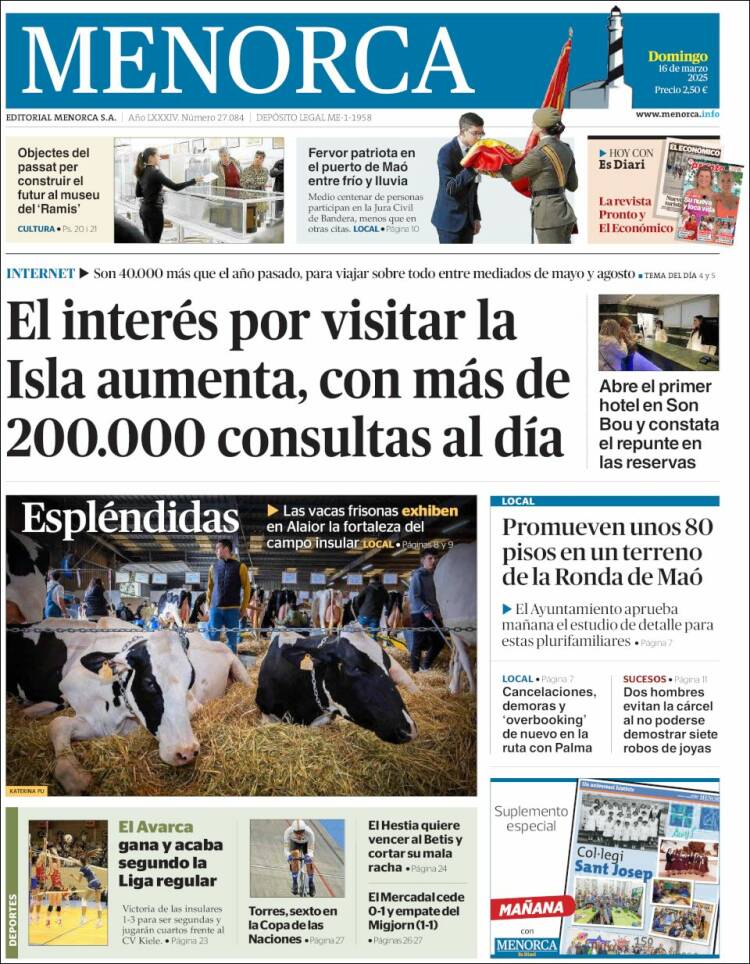 Portada de Menorca - Diario Insular (España)