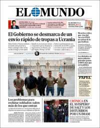 Portada de El Mundo (España)