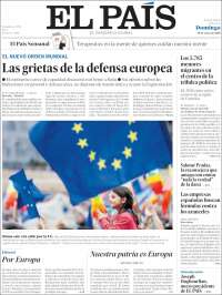 Portada de El País (España)