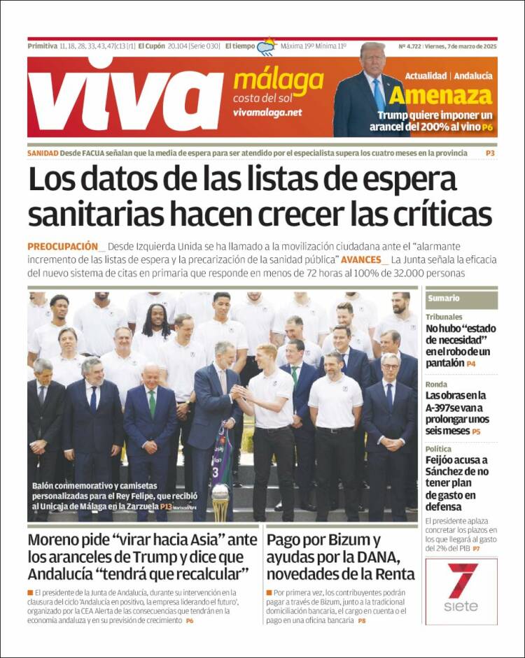 Portada de Viva Málaga (España)