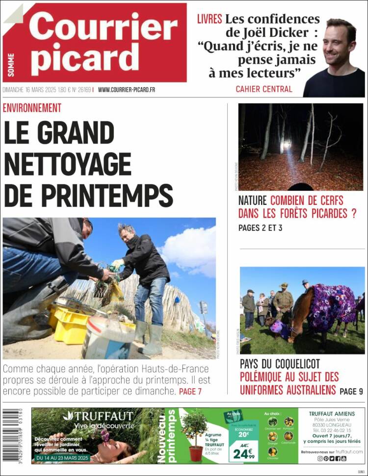 Portada de Courrier Picard (Francia)