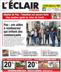 Portada de L'Eclair des Pyrénées (Francia)