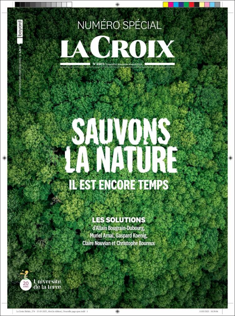 Portada de La Croix (Francia)